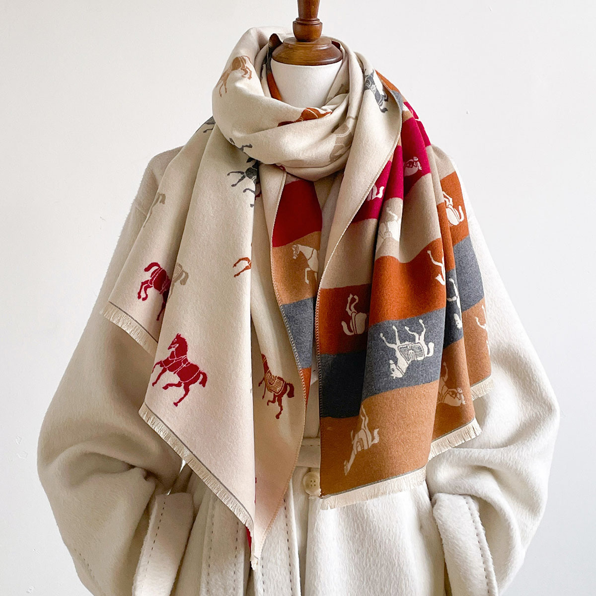 Écharpe d'automne et d'hiver p - Woven Scarf Blanket avis et prix