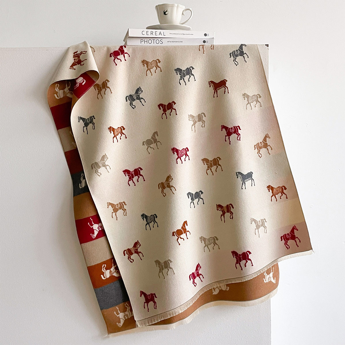 Écharpe d'automne et d'hiver p - Woven Scarf Blanket avis et prix
