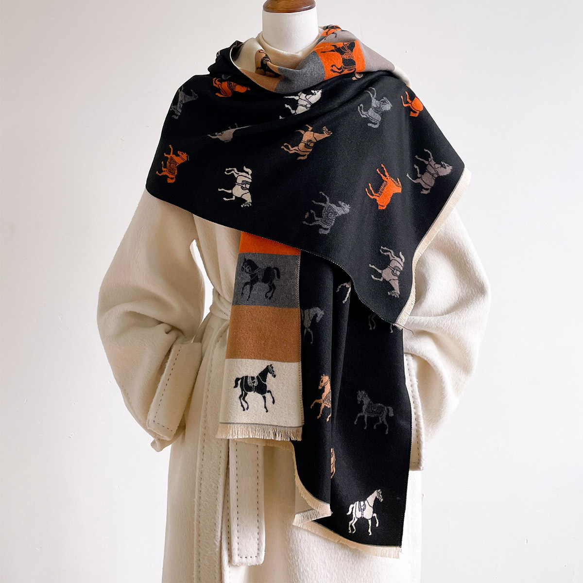 Écharpe d'automne et d'hiver p - Woven Scarf Blanket avis et prix
