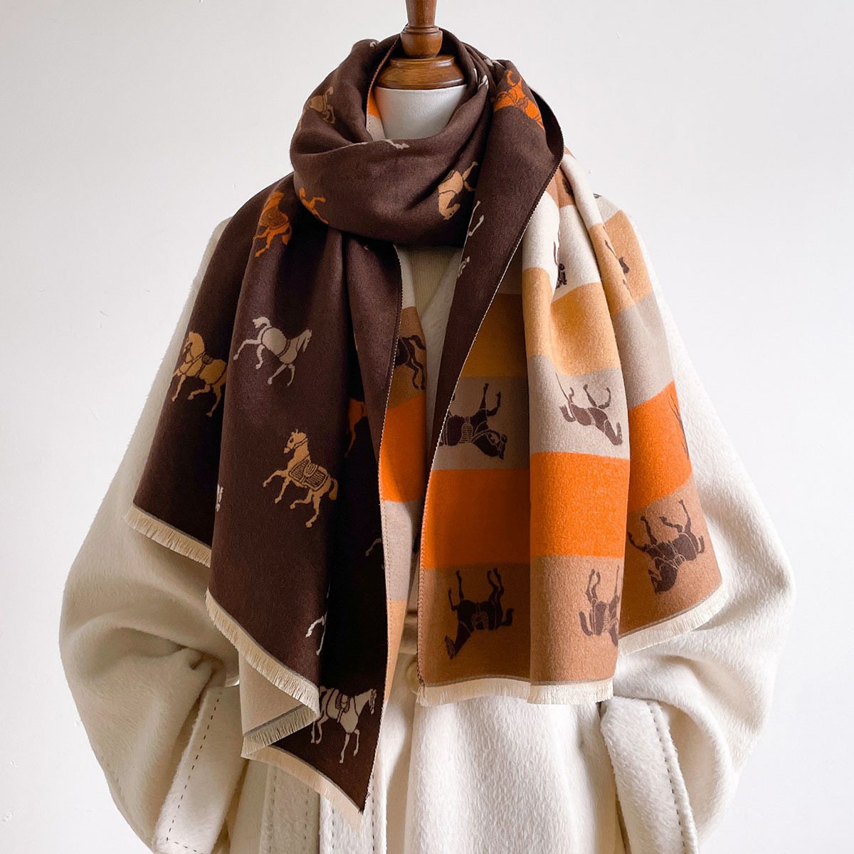 Écharpe d'automne et d'hiver p - Woven Scarf Blanket avis et prix
