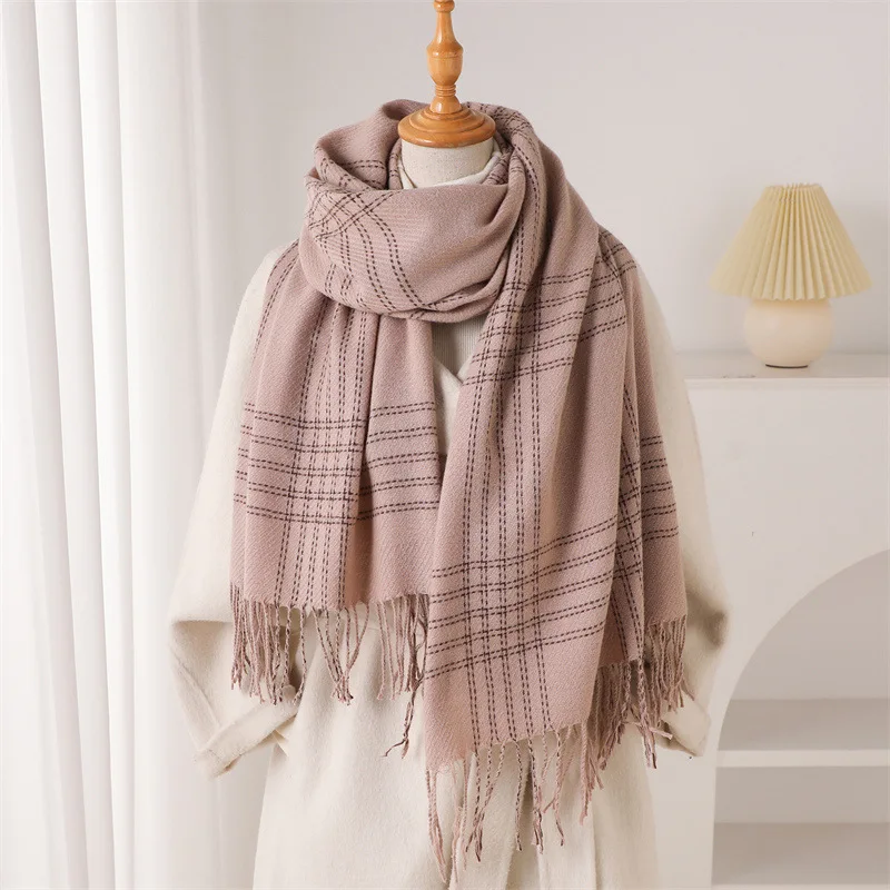 Écharpe d'hiver à franges pour - Woven Scarf Blanket avis et prix