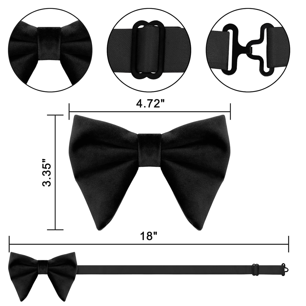 Nœuds papillon en velours pour - Bow Tie Pre Tied avis et prix