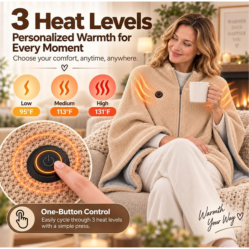 Nouvelle couverture chauffante - Woven Scarf Blanket avis et prix