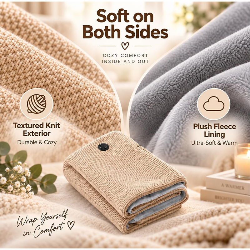 Nouvelle couverture chauffante - Woven Scarf Blanket avis et prix