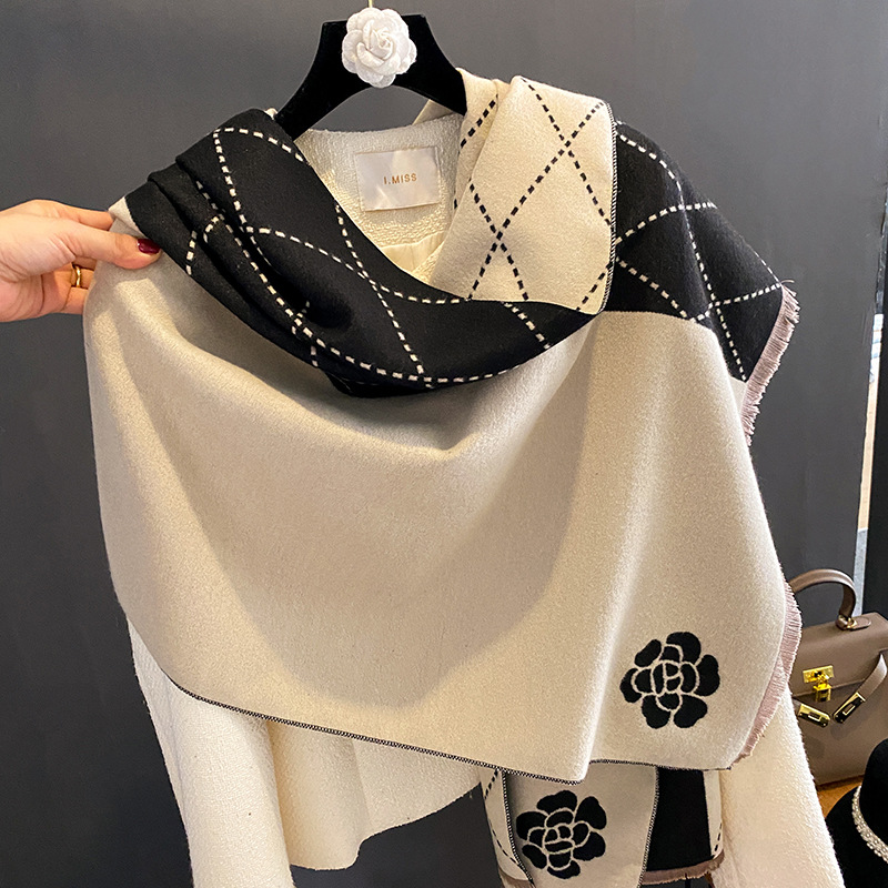 Écharpe d'hiver pour femme, ch - Woven Scarf Blanket avis et prix
