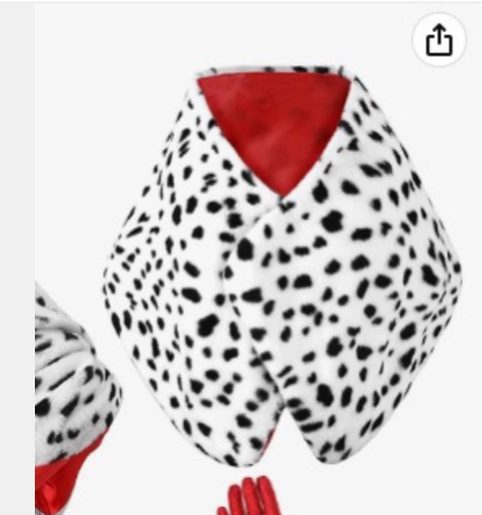 Costume de Cruella De Vil pour - Face Scarf Mask avis et prix