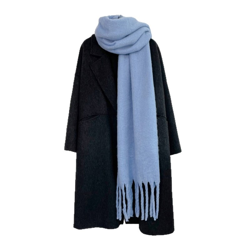 Écharpe en cachemire unie pour - Muffler Men Wool avis et prix