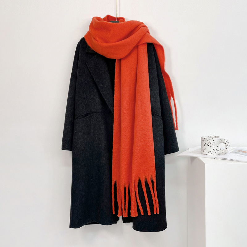 Écharpe en cachemire unie pour - Muffler Men Wool avis et prix